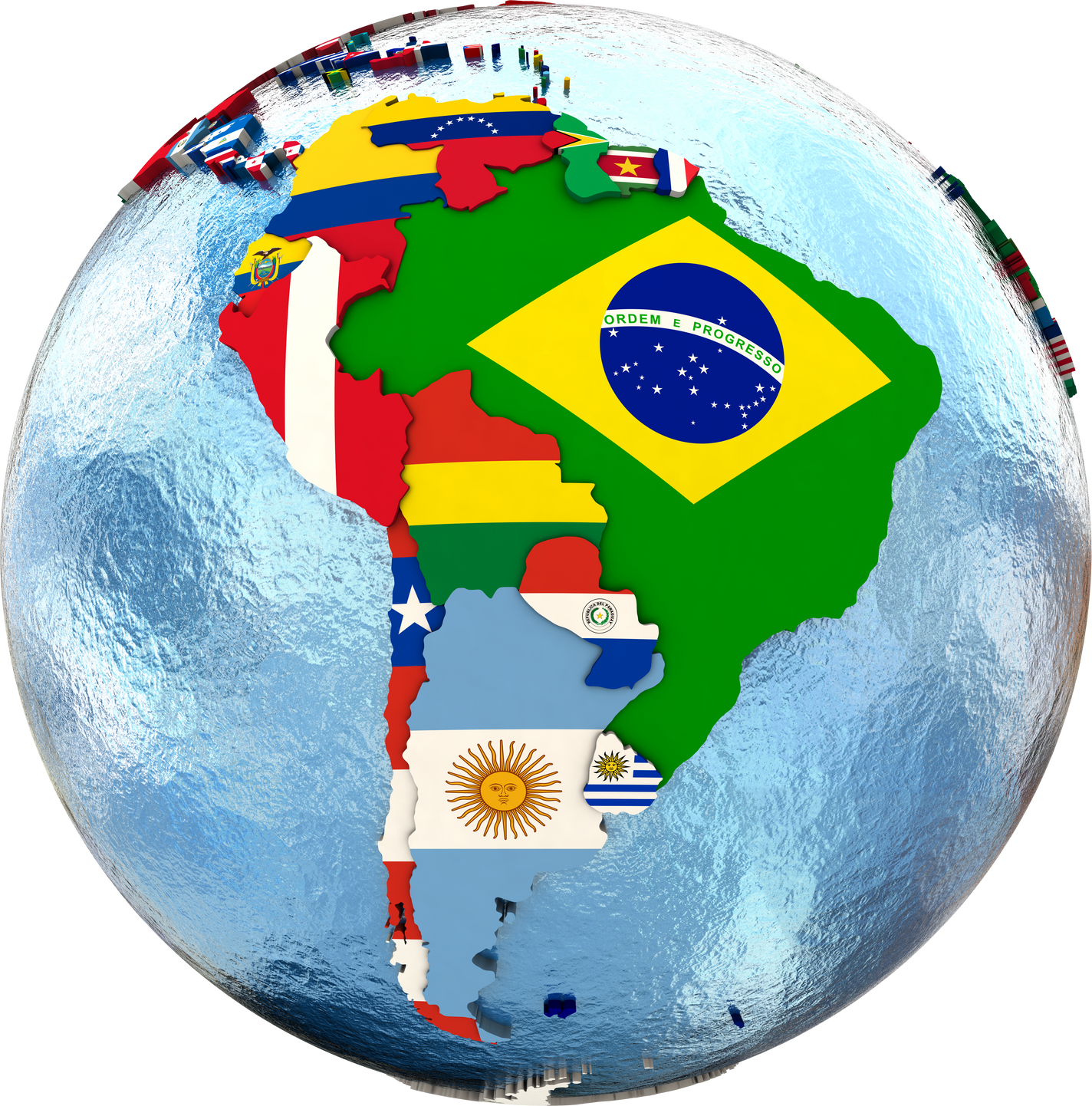 Political South America Map